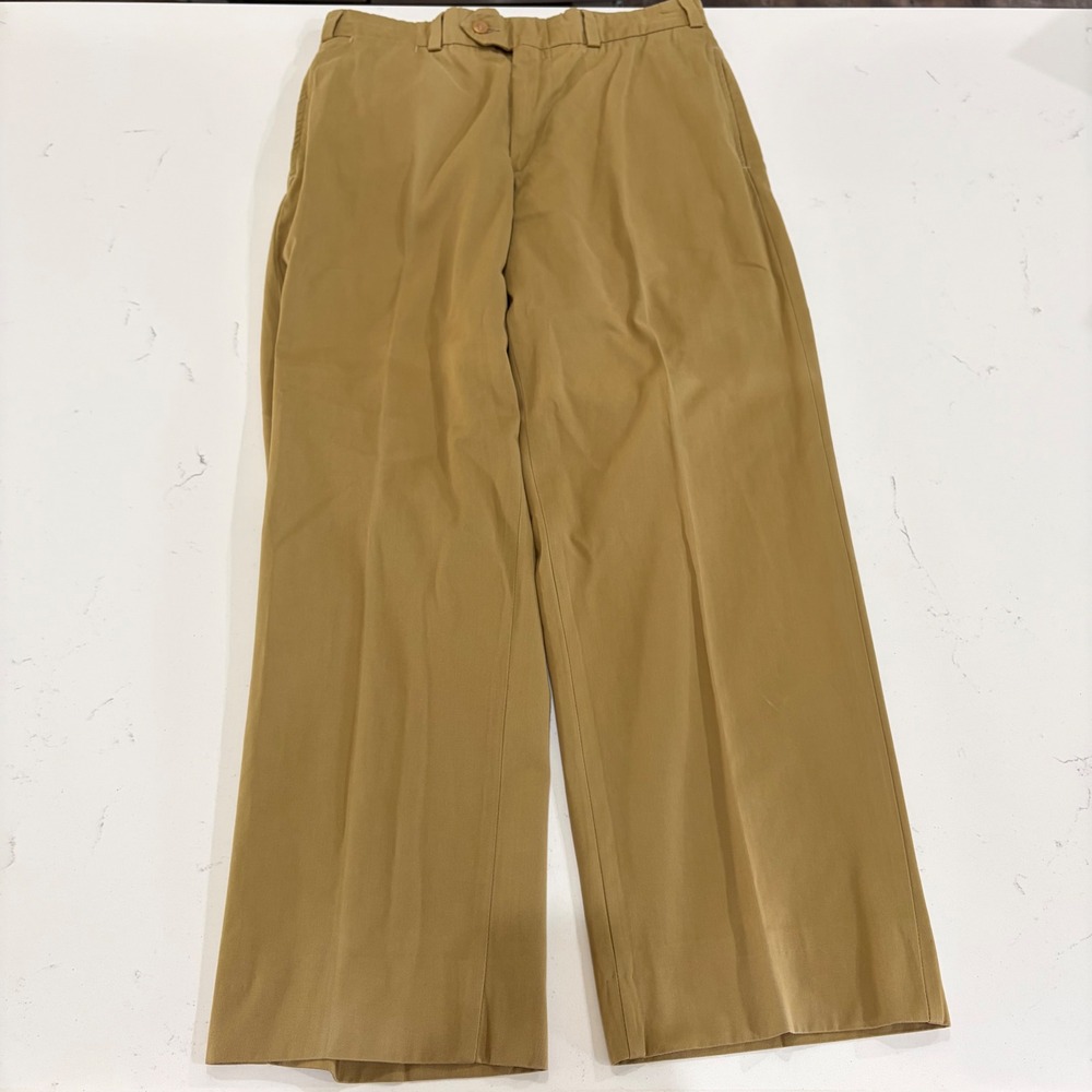 Bills Khakis Mens 32x29 Tan Cotton Twill Straight Chino Pants USA Made Vintage